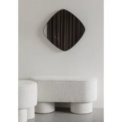 Housecraft Marcos Bankje Bouclé Wit