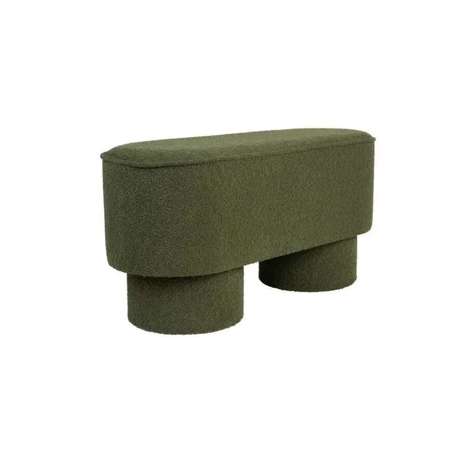 Housecraft Marcos Bankje Bouclé Groen