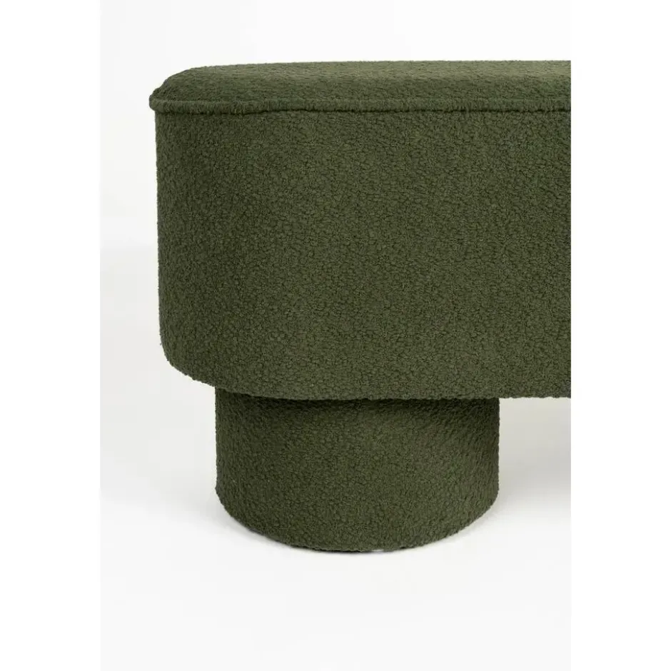 Housecraft Marcos Bankje Bouclé Groen