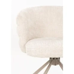 Housecraft Marjolein Eetkamerstoelen Armleuning Beige - Set van 2