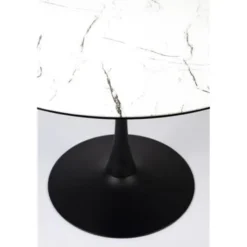 Housecraft Maru Eettafel Rond 110 cm Marmerlook Wit