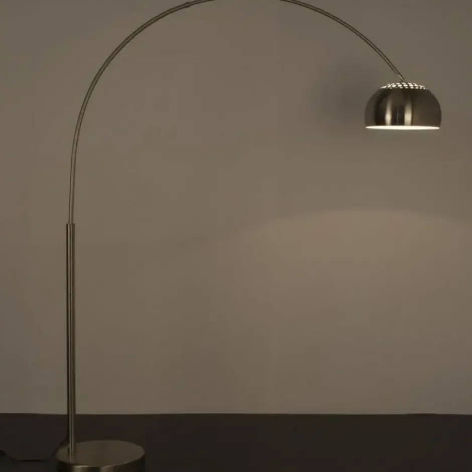 Housecraft Metal Bow Vloerlamp/ Booglamp Metaal Zilver