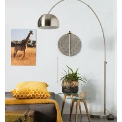 Housecraft Metal Bow Vloerlamp/ Booglamp Metaal Zilver