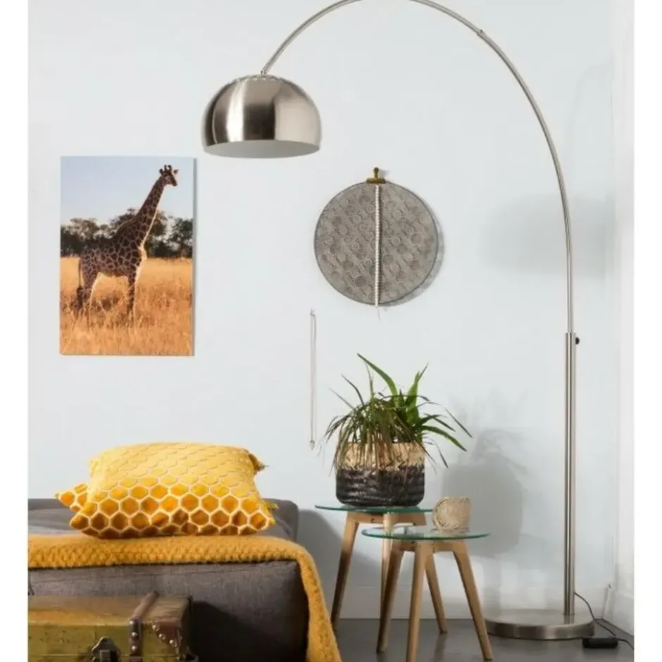 Housecraft Metal Bow Vloerlamp/ Booglamp Metaal Zilver