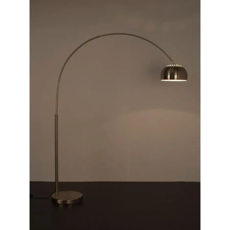 Housecraft Metal Bow Vloerlamp/ Booglamp Metaal Zilver
