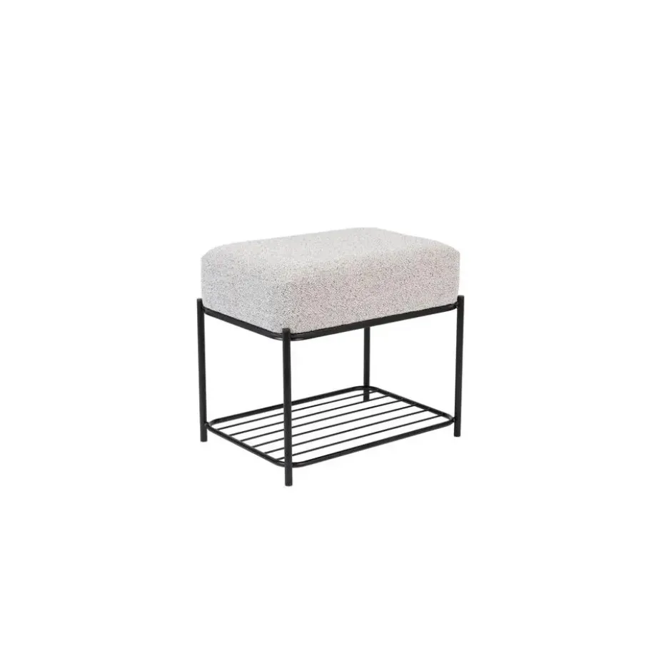 Housecraft Milou Kruk/ Poef Rechthoekig - Grijs