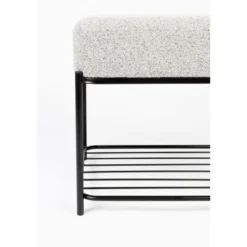 Housecraft Milou Kruk/ Poef Rechthoekig - Grijs