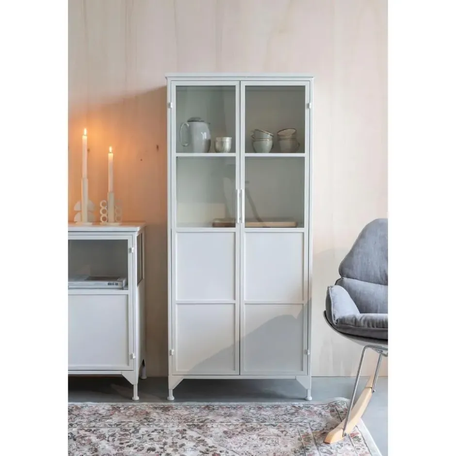 Housecraft Miya Kast/ Opbergkast Hoog Metaal Wit
