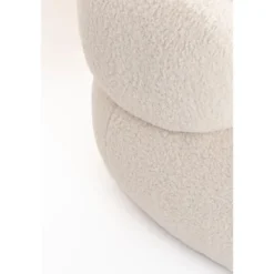 Housecraft Noxx Bank 2,5 zits Teddy stof Wit