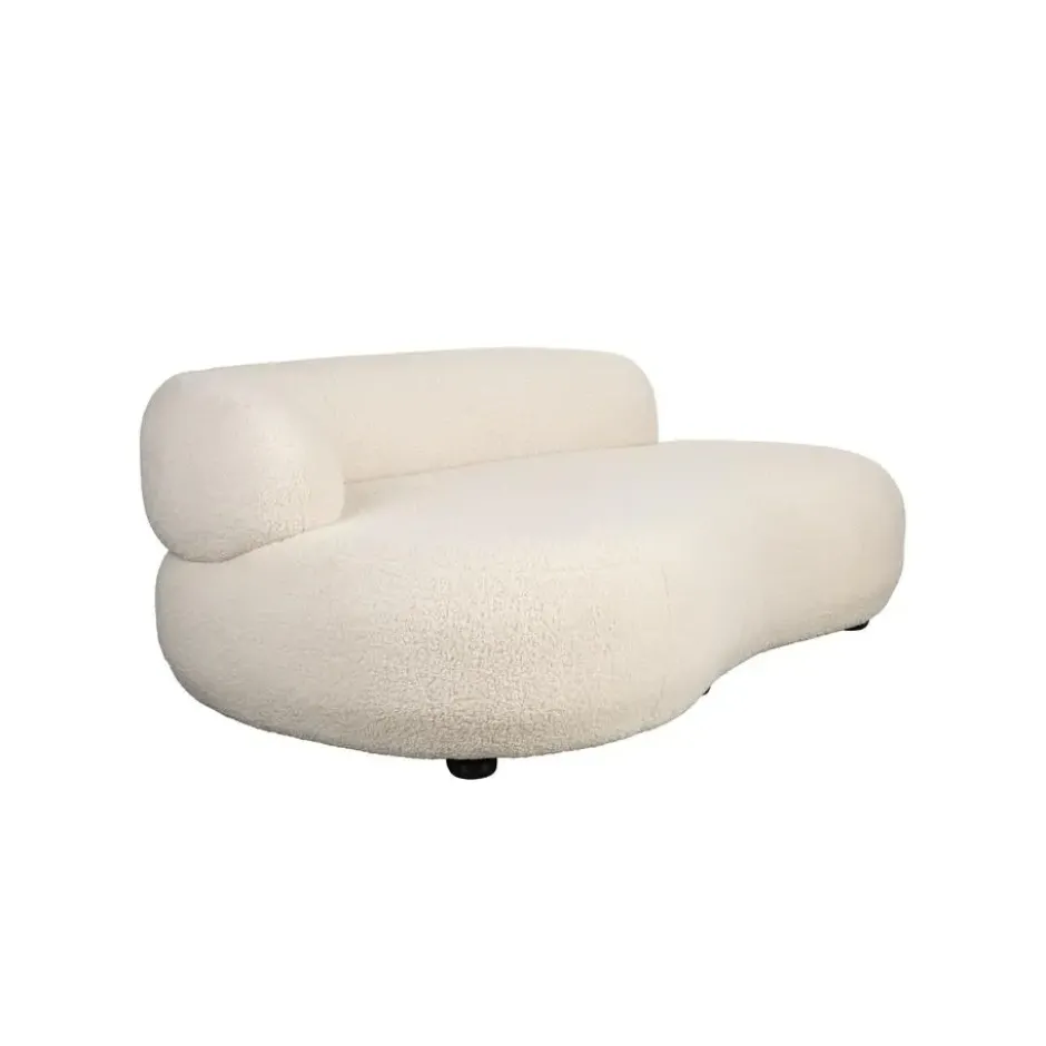 Housecraft Noxx Bank 2,5 zits Teddy stof Wit
