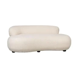 Housecraft Noxx Bank 2,5 zits Teddy stof Wit
