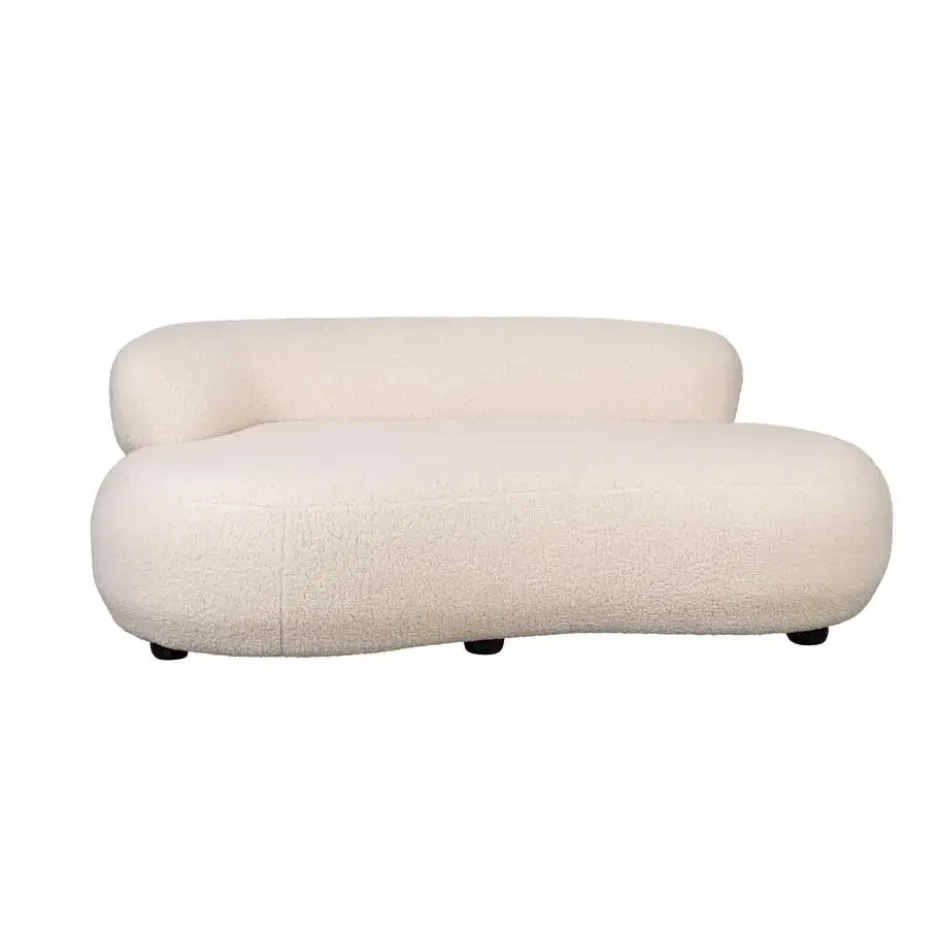 Housecraft Noxx Bank 2,5 zits Teddy stof Wit