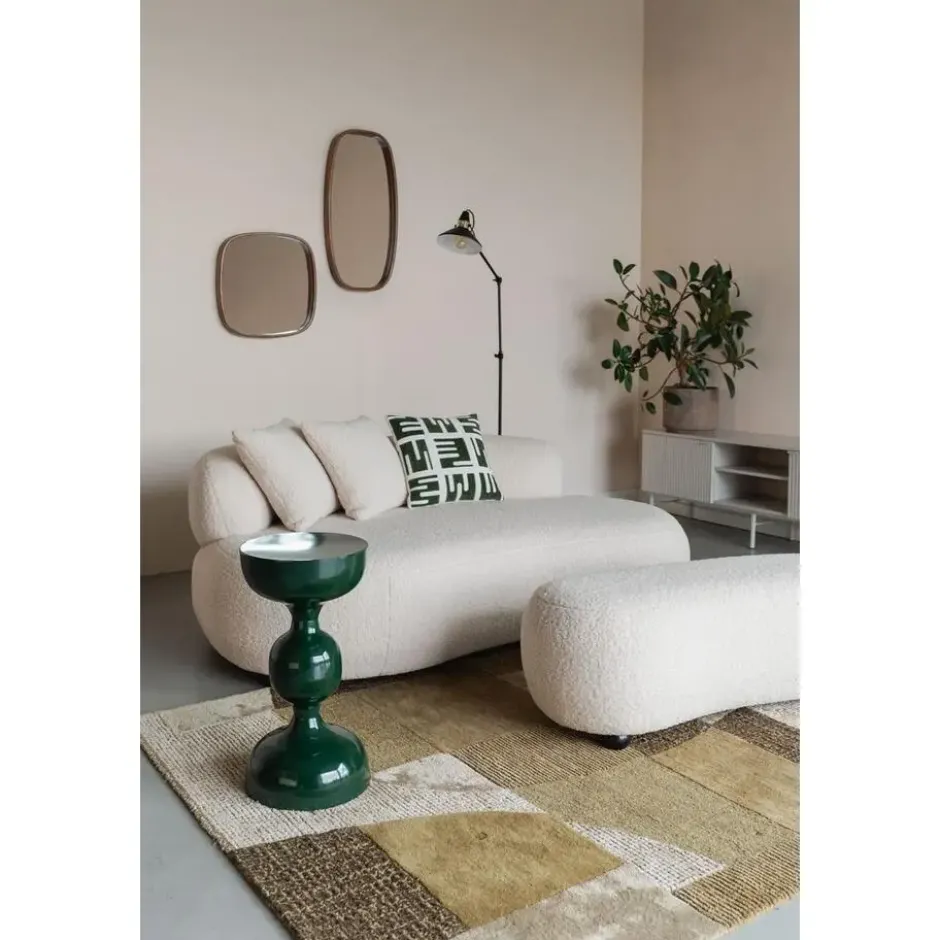 Housecraft Noxx Hocker Teddy stof Wit