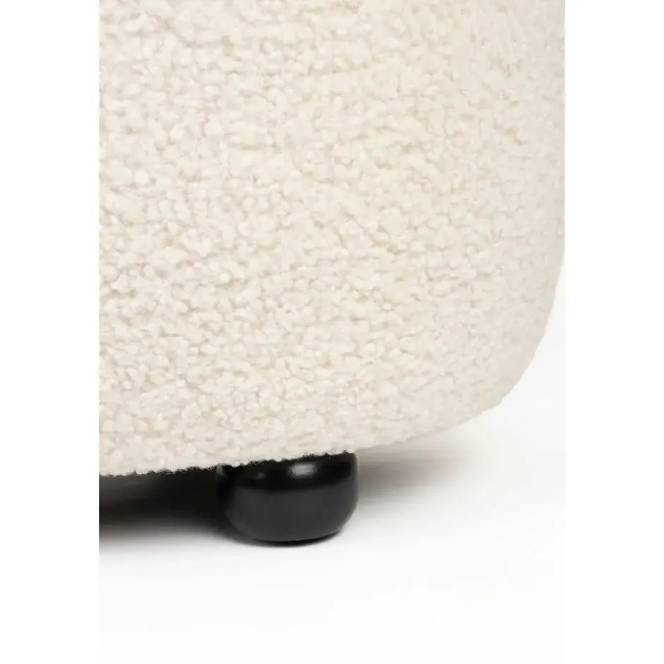 Housecraft Noxx Hocker Teddy stof Wit