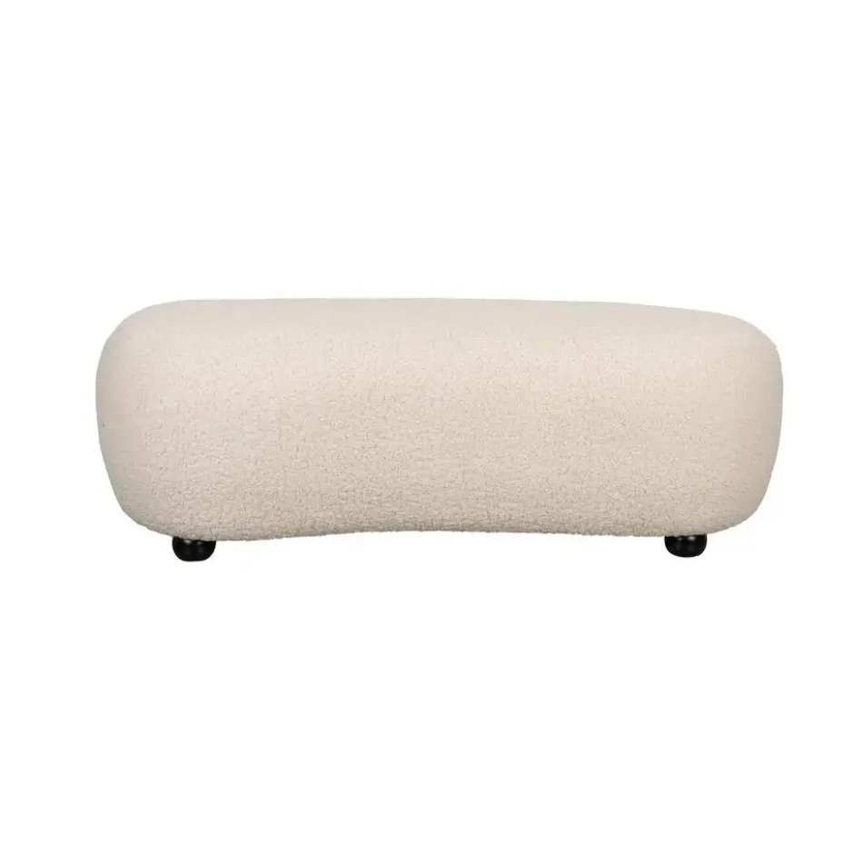 Housecraft Noxx Hocker Teddy stof Wit