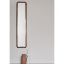 Housecraft Nyko Spiegel/ Wandspiegel Rechthoekig Hout 120x26 cm (M) Bruin