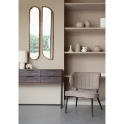 Housecraft Nyko Spiegel/ Wandspiegel Hout Bruin