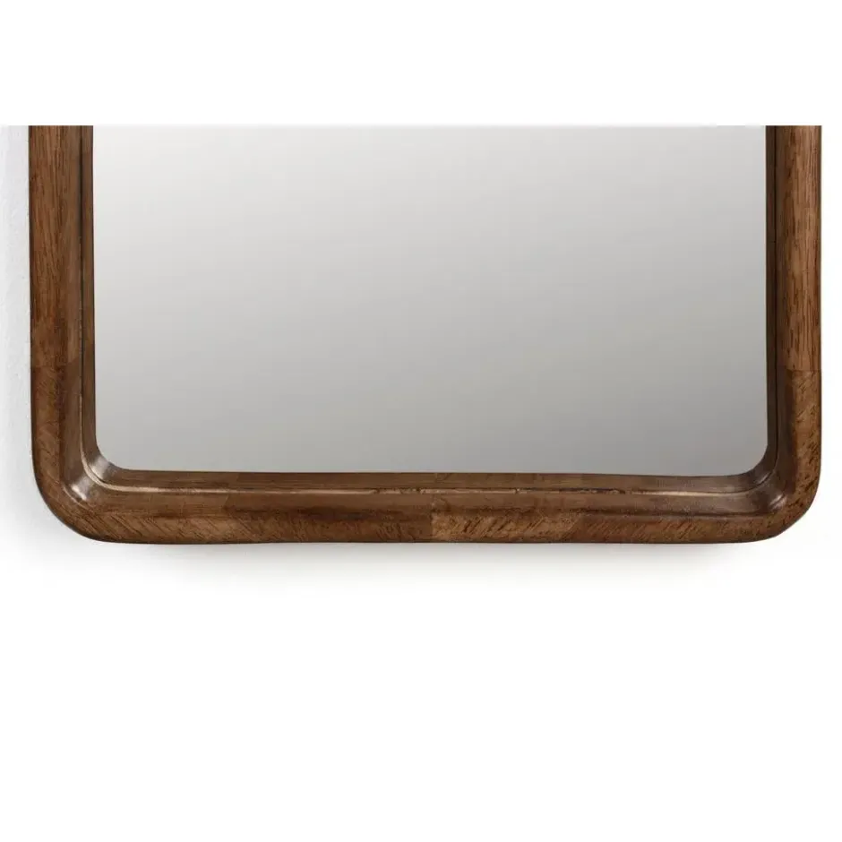 Housecraft Nyko Spiegel/ Wandspiegel Rechthoekig Hout 120x34 cm (L) Bruin