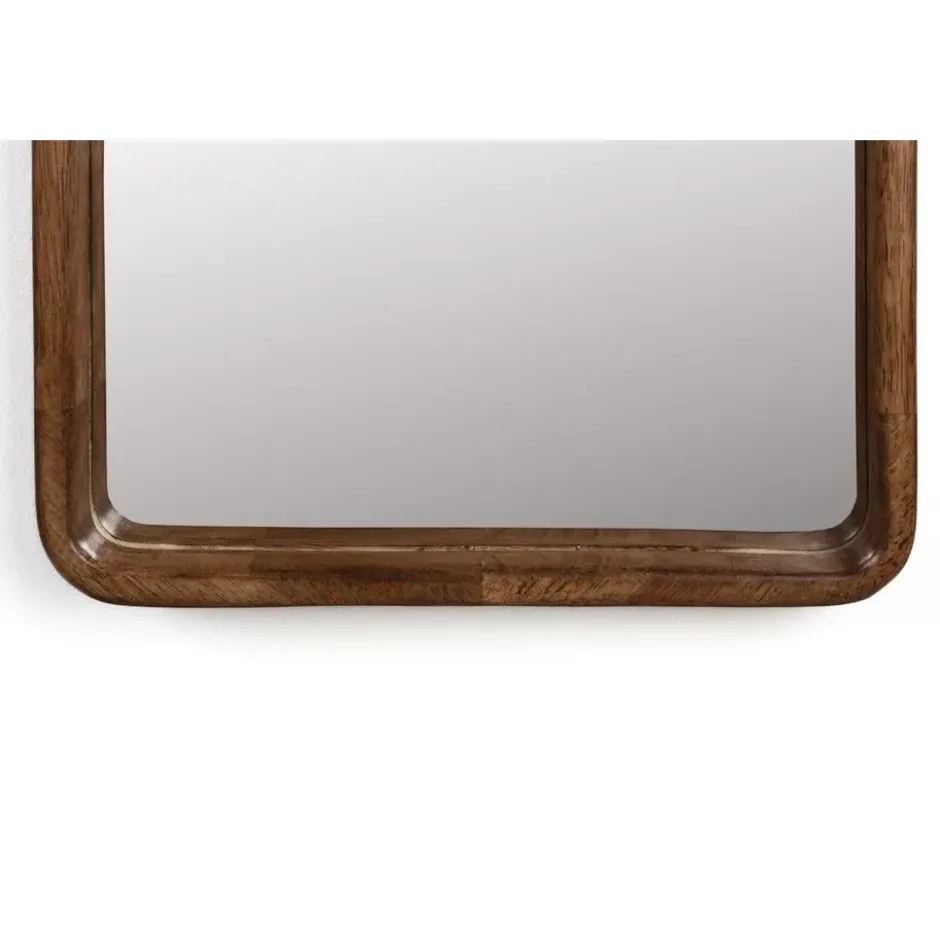 Housecraft Nyko Spiegel/ Wandspiegel Rechthoekig Hout 120x34 cm (L) Bruin