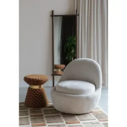 Housecraft Pin Poef/ Kruk - Bruin