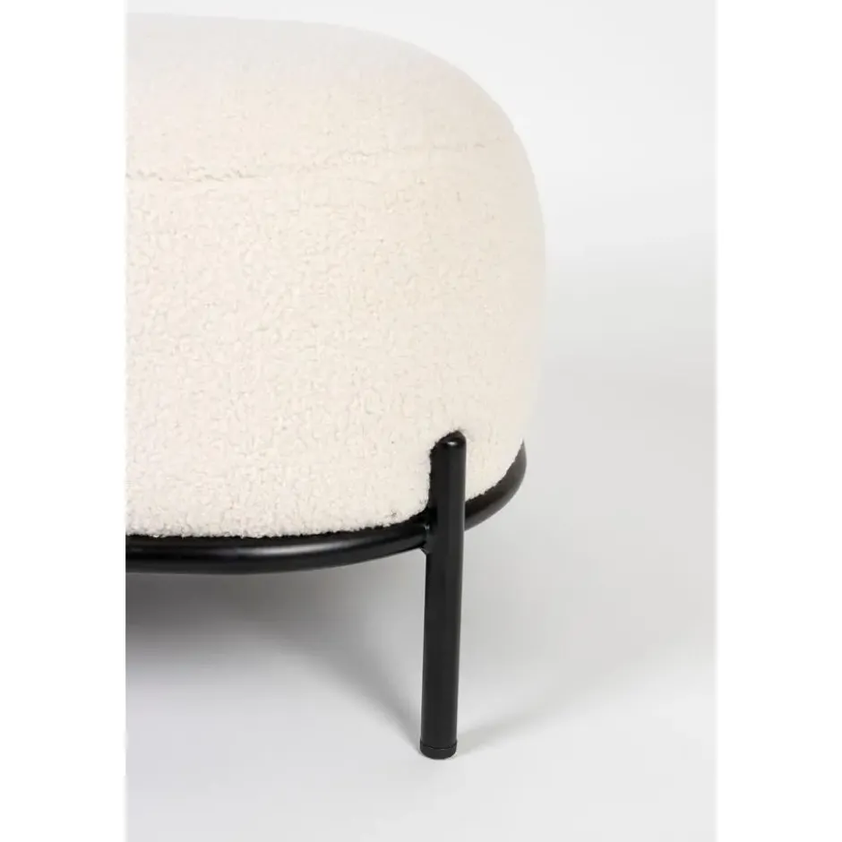 Housecraft Polly Hocker Teddy Ivoor - Beige