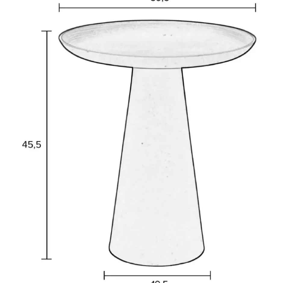Housecraft Ringar Bijzettafel Rond 39,5x39,5 cm Metaal Groen
