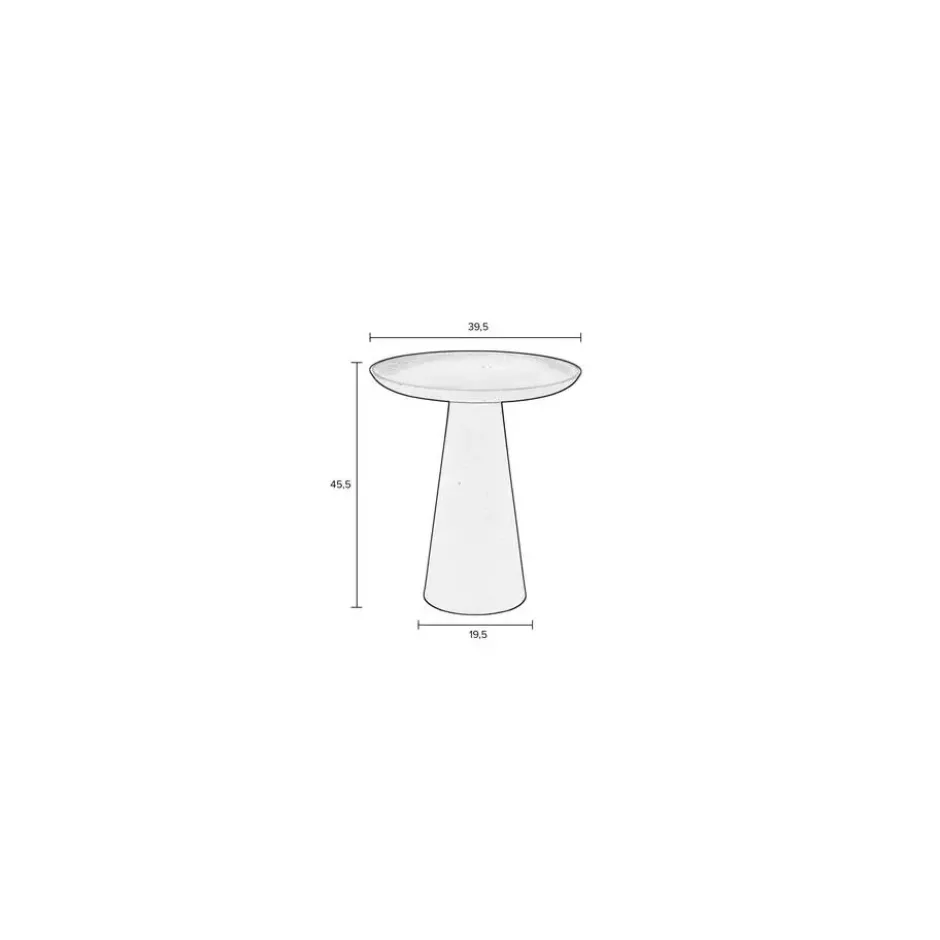 Housecraft Ringar Bijzettafel Rond 39,5x39,5 cm Metaal Groen