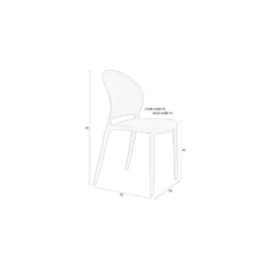 Housecraft Sjoerd Tuinstoelen Kunststof Beige - Set van 4