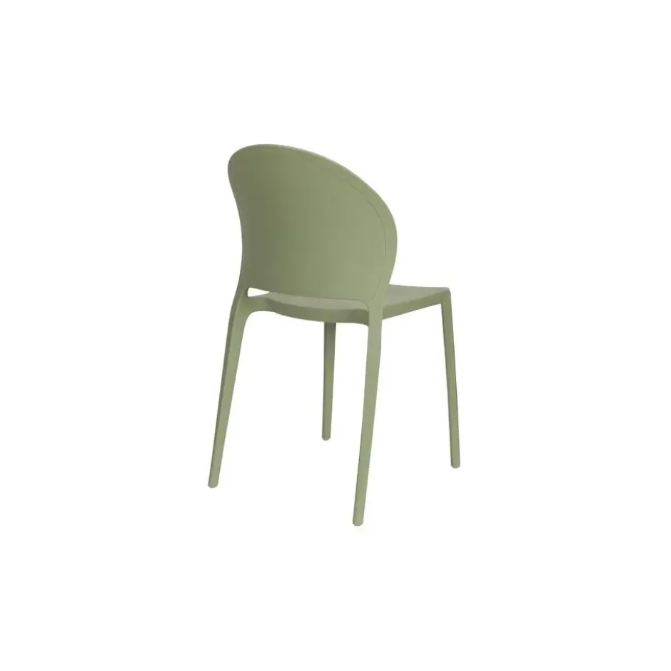 Housecraft Sjoerd Tuinstoelen Kunststof Groen - Set van 4