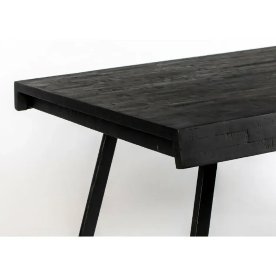 Housecraft Suri Eettafel 180x90 cm Hout Zwart
