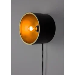 Housecraft Wandlamp Sunny Rond M - Zwart