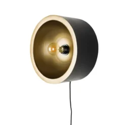 Housecraft Wandlamp Sunny Rond L - Zwart