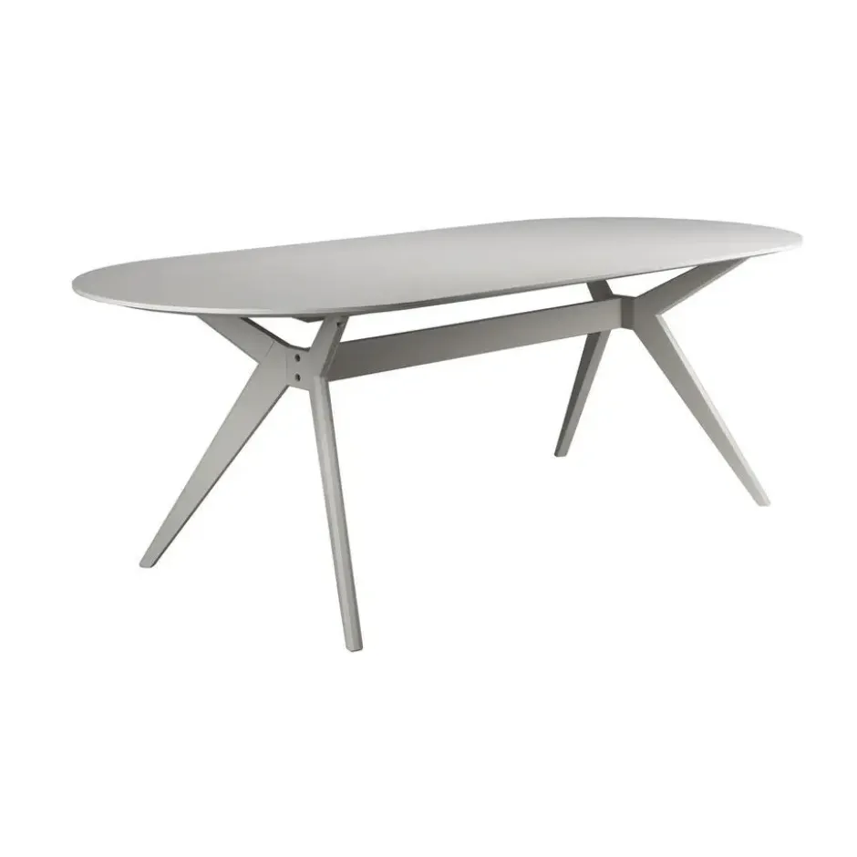 Housecraft Zeme Eettafel Ovaal 220x95 cm Hout Beige