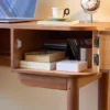 Houten Bureau met 2 Deuren