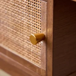 Houten Bureau met 2 Deuren