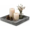 Houten dienblad /plateau - grijs - 30 cm - Woondecoratie