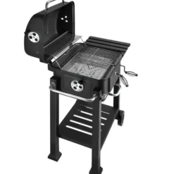 Houtskoolbarbecue - Verchroomd Grillrooster - Inklapbaar Zijrek - 110x64x104cm