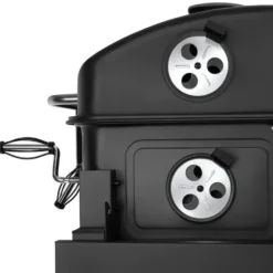 Houtskoolbarbecue - Verchroomd Grillrooster - Inklapbaar Zijrek - 110x64x104cm