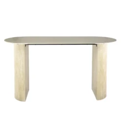 Hoyz Collection - Bartafel Romano Arch Plat Ovaal 180cm - Keramiek Travertin