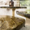 Hoyz Collection - Bijzettafel Eclipse L - Goud Antiek Finish
