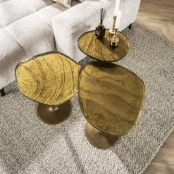 Hoyz Collection - Bijzettafel Eclipse L - Goud Antiek Finish
