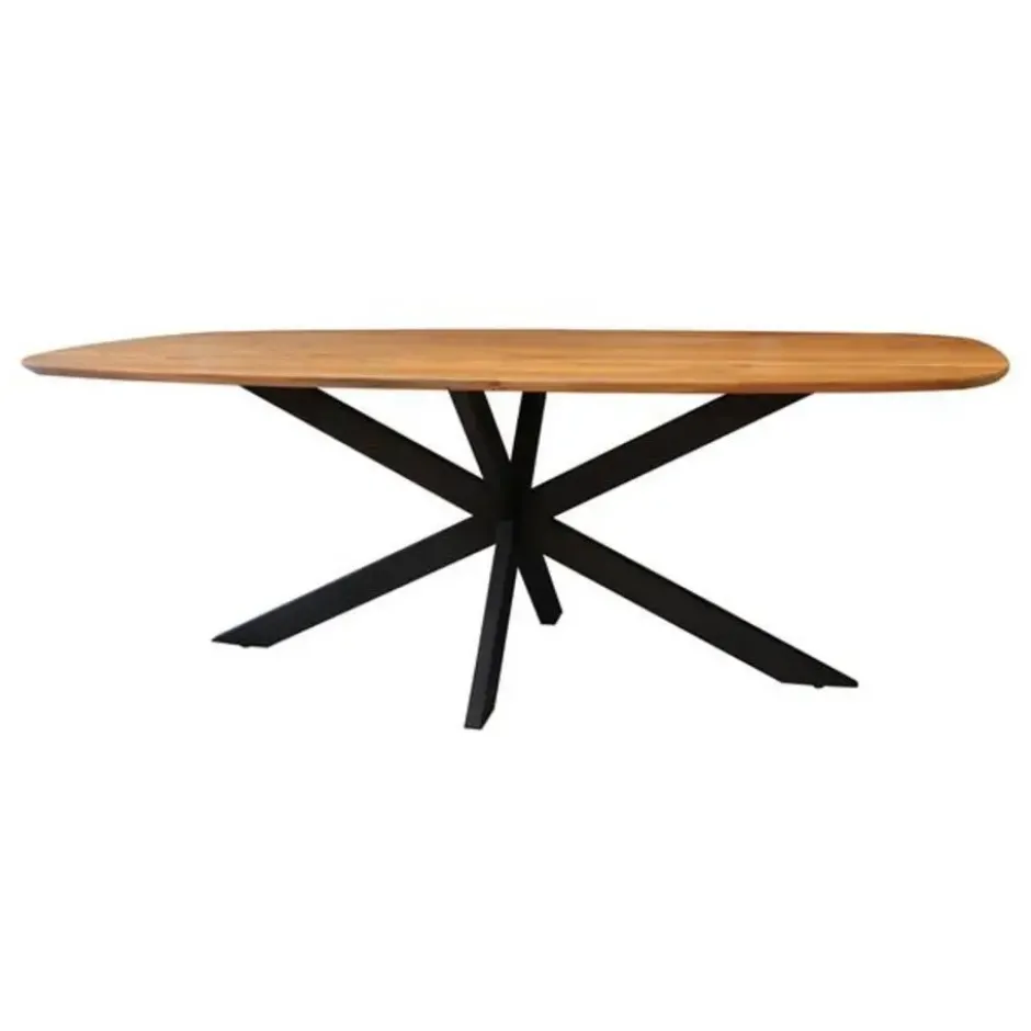 Hoyz Collection - Eetkamertafel Arhus Solid 215cm - Acaciahout - 6 personen