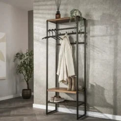 Hoyz Collection - Garderobemeubel Luno 70cm - Drift Brown