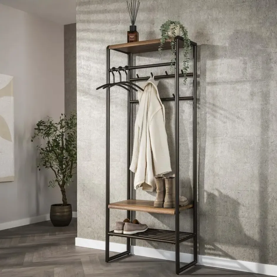 Hoyz Collection - Garderobemeubel Luno 70cm - Drift Brown