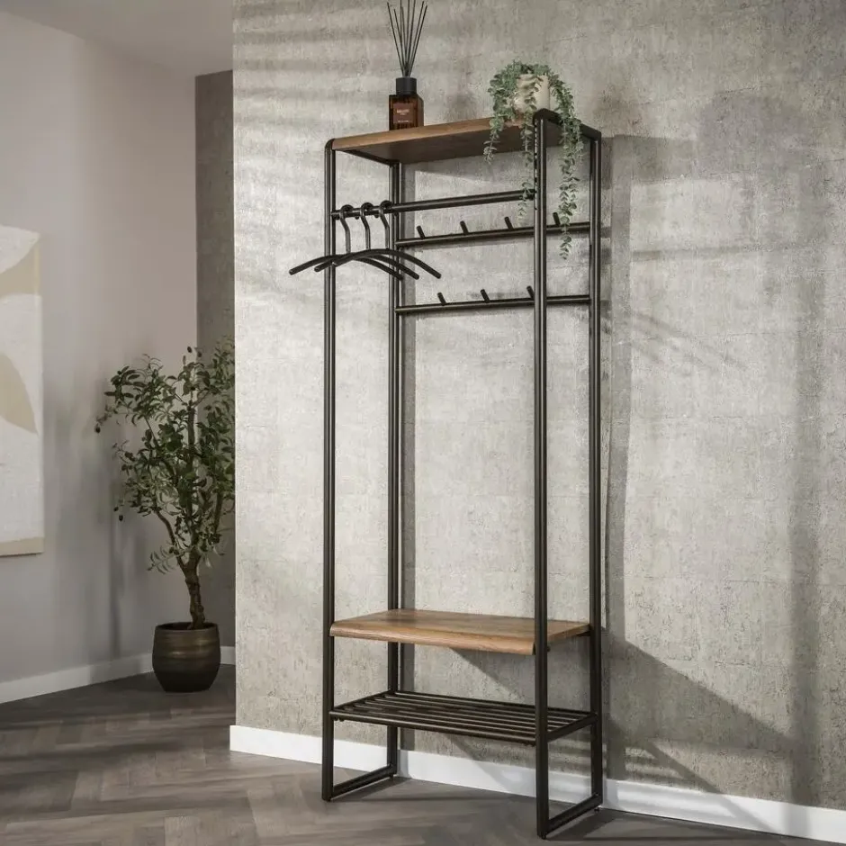 Hoyz Collection - Garderobemeubel Luno 70cm - Drift Brown