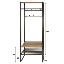 Hoyz Collection - Garderobemeubel Luno 70cm - Drift Brown