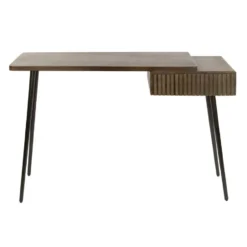 Hoyz Collection - Hal-kaptafel Carve 1 Lade - Massief Acacia Bruin