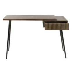 Hoyz Collection - Hal-kaptafel Carve 1 Lade - Massief Acacia Bruin