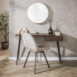 Hoyz Collection - Hal-kaptafel Carve 1 Lade - Massief Acacia Bruin