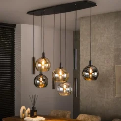 Hoyz Collection - Hanglamp Sfera Tricolore 5+4-lichts - Artic Zwart